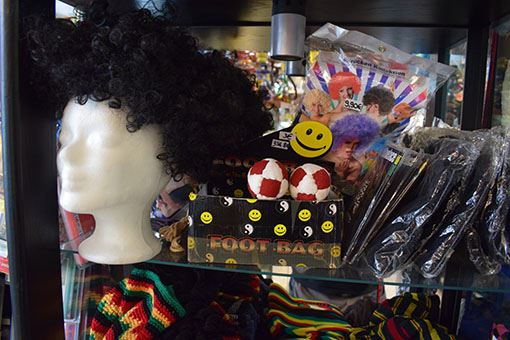 Rasta-Mode und Accessoires im Laden
